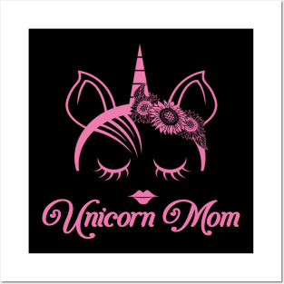 Cute Unicorn Mom Posters and Art